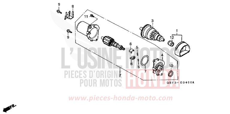ANLASSER von CB1300 Super Bold'or ABS EPIC GREEN (BG109) von 1996